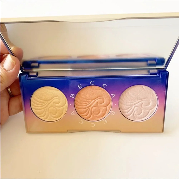 Becca Cosmetics Light Waves Highlighter Palette Makeup Artist Glow Shimmer - Picture 3 of 6